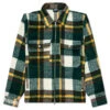 Pleasures Folklore Plaid Work Jacket - Green
