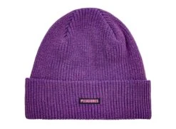 Pleasures Impact Logo Beanie In Purple