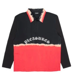 Pleasures Crisis L/S Polo Shirt (Black)