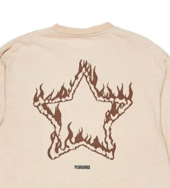 Pleasures Lonestar Heavyweight L/S Shirt (Natural) -Pleasures P21W012 NATd1