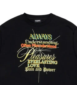 Pleasures Faith Crewneck Sweatshirt (Black) -Pleasures P21W027 BLKd1