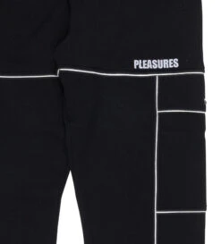 Pleasures Oracle Cargo Sweatpant (Black) -Pleasures P21W028 BLKd1
