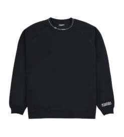 Pleasures Cut Here Raglan Crewneck (Black)