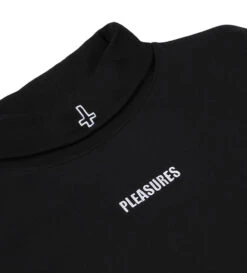 Pleasures Gathering Turtle Neck Long Sleeve (Black) -Pleasures P22F013 BLKd1