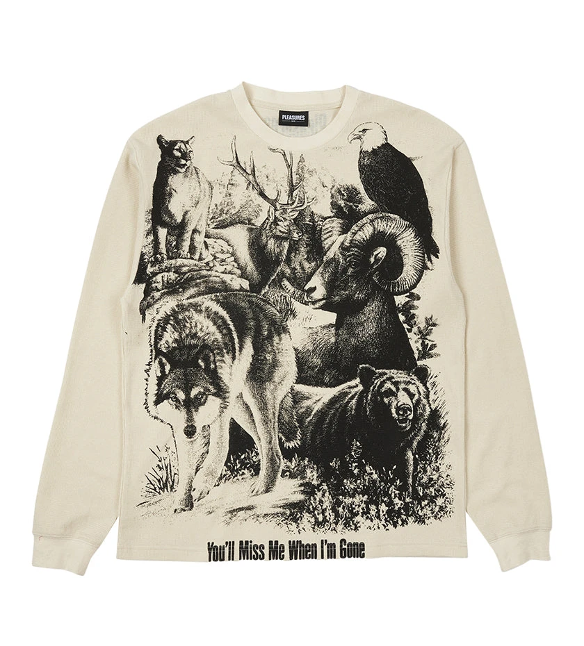 Pleasures Revival Thermal Long Sleeve (Natural) 3 Pleasures Revival Thermal Long Sleeve (Natural)