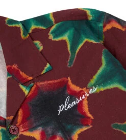 Pleasures Sulfur S/S Button Down (Red) -Pleasures P22F025 REDd1