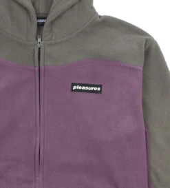Pleasures Whiskey Zip Hoodie (Mauve) -Pleasures P22F032 MAUd1