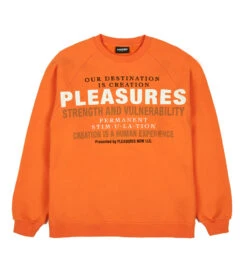 Pleasures Permanent Crewneck (Orange)