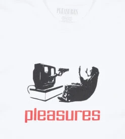 Pleasures TV T-Shirt (White) -Pleasures P22SU045 WHTd1