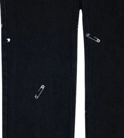 Pleasures Safety Pin 5 Pocket Denim (Black) -Pleasures P22W038 BLKd2