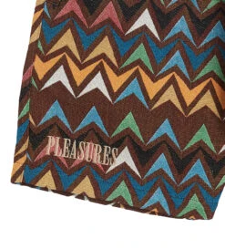 Pleasures Basket Woven Shorts (Multi / Brown) -Pleasures P23SP047 BRNd1