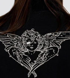 Pleasures Echo Work Jacket (Black) -Pleasures P23SU002 BLACKd1