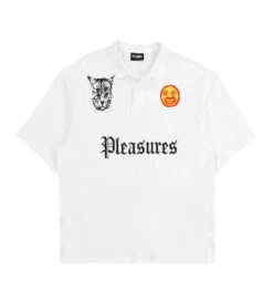 Pleasures Wyatt Polo (Vintage White)