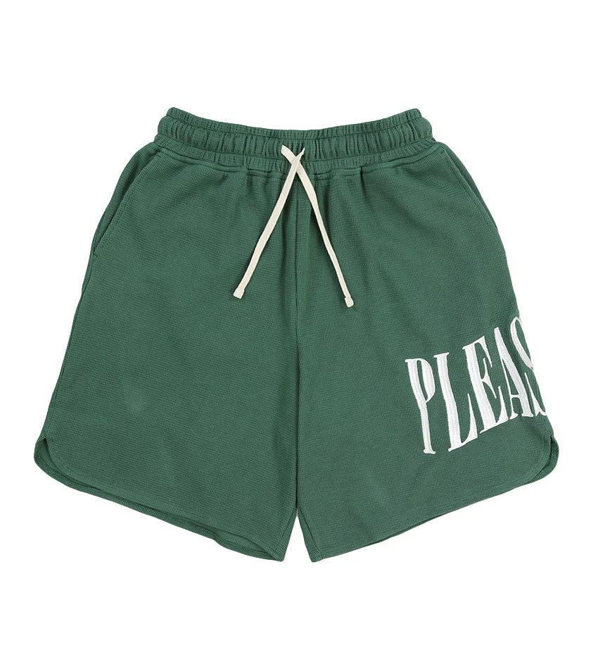 Pleasures Twitch Waffle Knit Short (Green) 3 Pleasures Twitch Waffle Knit Short (Green)