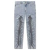 Pleasures Crawler Denim Pant - Blue -Pleasures PLEASURES Crawler Denim Pant Blue P22SP010 BLUE 04 26 22 Feature