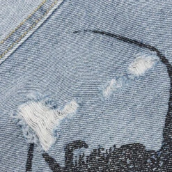 Pleasures Crawler Denim Pant - Blue -Pleasures PLEASURES Crawler Denim Pant Blue P22SP010 BLUE 04 26 22 Feature 5