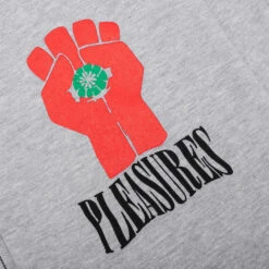 Pleasures HST Zip Hoodie - Heather Grey -Pleasures PLEASURES HST Zip Hoodie Heather Grey P22W051 GREY 01 06 23 Feature JP 4