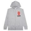 Pleasures HST Zip Hoodie - Heather Grey 1 Pleasures HST Zip Hoodie - Heather Grey -Pleasures PLEASURES HST Zip Hoodie Heather Grey P22W051 GREY 01 06 23 Feature JP VR