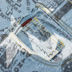 Pleasures Poppy Denim Pant - Blue -Pleasures PLEASURES Poppy Denim Pant Blue P22SP019 BLUE 04 26 22 Feature 6