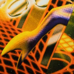 PLEASURES X Playboy Solar Button Down - Orange -Pleasures PLEASURES Solar Button Down Orange P22PB026 ORANGE 09 14 22 Feature JP 5