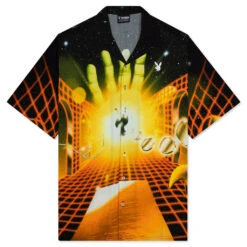 PLEASURES X Playboy Solar Button Down - Orange
