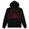 Pleasures Squeeze Zip Up Hoodie - Black -Pleasures PLEASURES Squeeze Zip Up Hoodie Black P22W019 BLACK 01 20 23 Feature DV MG