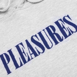 Pleasures Tickle Logo Hoodie - Heather Grey -Pleasures PLEASURES Tickle Logo Hoodie Heather Grey P22SP056 GREY 04 26 22 Feature 3