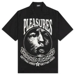 Pleasures Used Button Down - Black