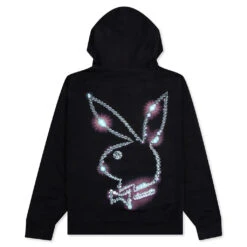 PLEASURES X Playboy Icy Hoodie - Black -Pleasures PLEASURES x Playboy Icy Hoodie Black P21PB009 BLACK 03 03 2022 01 4