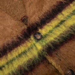 Pleasures Fortune Cardigan - Yellow -Pleasures Pleasures Fortune Cardigan Yellow P22F012 YELLOW 11 10 22 Feature VR 4