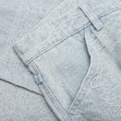 Pleasures Merit Denim Work Pant - Light Blue -Pleasures Pleasures Merit Denim Work Pant Light Blue P23SU030 BLUE 07 28 23 Feature KN 8