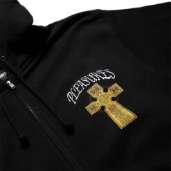 Pleasures VEGAN ZIP HOODY -Pleasures PleasuresVEGANZIPHOODYBLACKSP22SP058 3