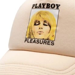 Pleasures X PLAYBOY MAGAZINE TRUCKER HAT -Pleasures PleasuresXPLAYBOYMAGAZINETRUCKERHATTANOSP22PB045 TAN 4