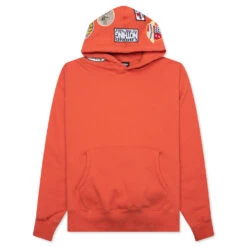 Pleasures Worms Hoodie - Rust