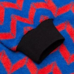 Pleasures Black Jack Cardigan - Blue/Red -Pleasures pleasures black jack cardigan bluered 3