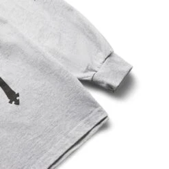 Pleasures AXE LONG SLEEVE -Pleasures pleasuresAXELONGSLEEVEHEATHERGREYMP22W061 3