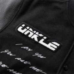 Pleasures MOWAX VARSITY -Pleasures pleasuresMOWAXVARSITYBLACKWHITEMP22U013 BLACK 5