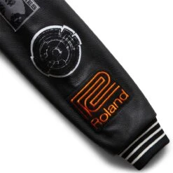 Pleasures MOWAX VARSITY -Pleasures pleasuresMOWAXVARSITYBLACKWHITEMP22U013 BLACK 7