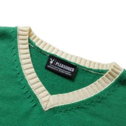 Pleasures PB SWEATER VEST 9 Pleasures PB SWEATER VEST -Pleasures pleasuresPBSWEATERVESTGREENMP21PB005 4
