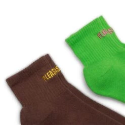 Pleasures SOCKS - 2 PACK -Pleasures pleasuresSOCKS 2PACKBROWNGREENOSP22SP038 3