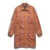 Pleasures SOUL PLAID TRENCH -Pleasures pleasuresSOULPLAIDTRENCHORANGESP22W028 1