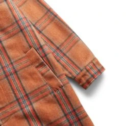 Pleasures SOUL PLAID TRENCH 8 Pleasures SOUL PLAID TRENCH -Pleasures pleasuresSOULPLAIDTRENCHORANGESP22W028 3