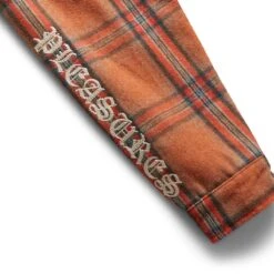 Pleasures SOUL PLAID TRENCH 9 Pleasures SOUL PLAID TRENCH -Pleasures pleasuresSOULPLAIDTRENCHORANGESP22W028 4