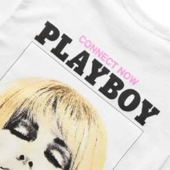 Pleasures X PLAYBOY CONNECT T-SHIRT -Pleasures pleasuresXPLAYBOYCONNECTT SHIRTWHITESP22PB044 WHITE 4